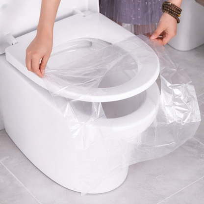 Toilet Seat Covers Biodegradable Double-Layer Non-Slip 50-Pack