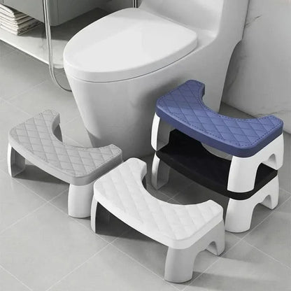 Toilet Stool Ergonomic Height Non-Slip Surface Compact Design