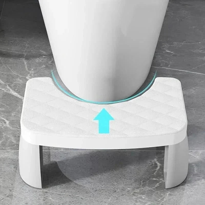 Toilet Stool Ergonomic Height Non-Slip Surface Compact Design