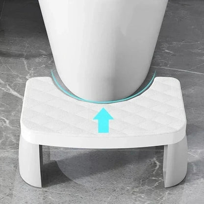 Toilet Stool Ergonomic Height Non-Slip Surface Compact Design