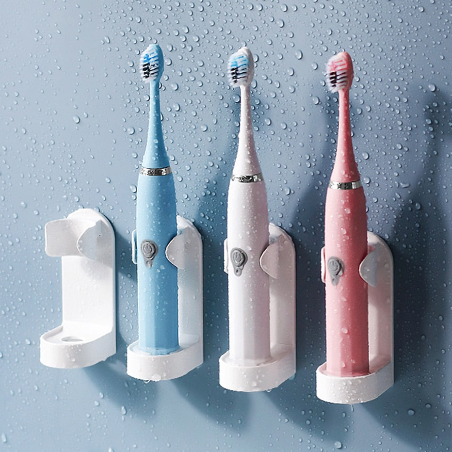 Toothbrush Holder Wall-Mount Self-Adhesive No-Drill
