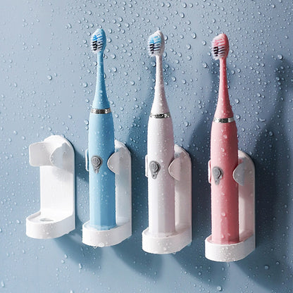 Toothbrush Holder Wall-Mount Self-Adhesive No-Drill