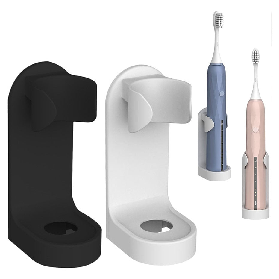 Toothbrush Holder Wall-Mount Self-Adhesive No-Drill