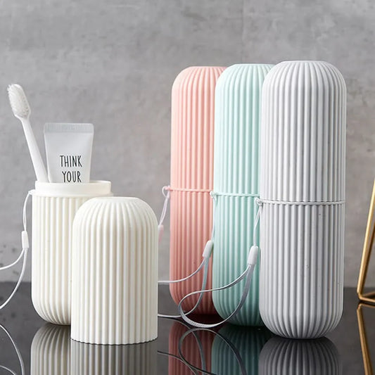 Toothbrush & Toothpaste Travel Case Food-Grade Compact & Lightweight