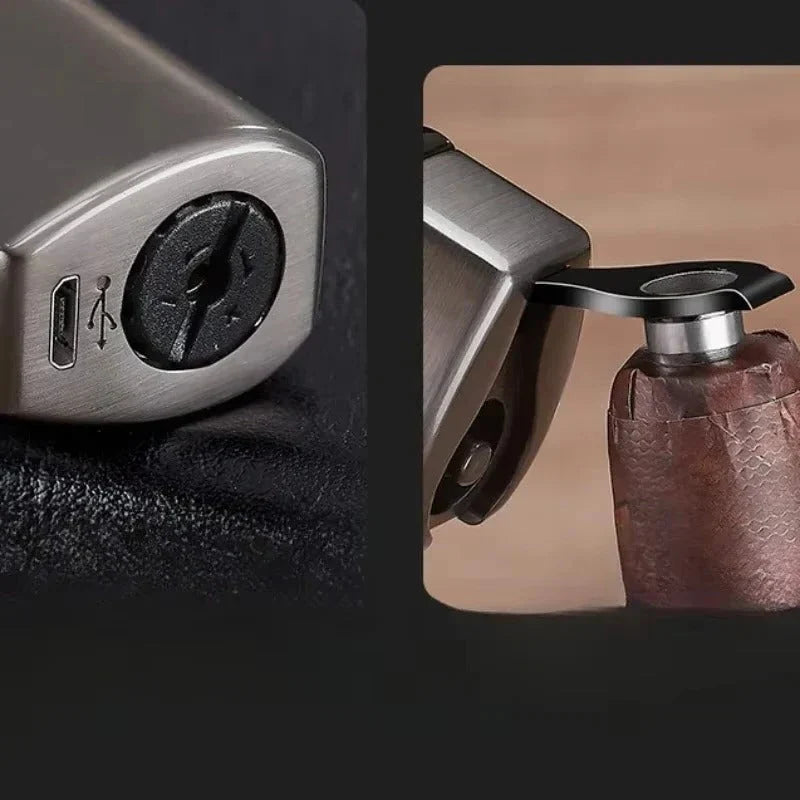 Torch Lighter Windproof Triple-Jet USB Rechargeable