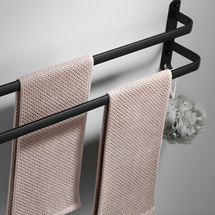 Towel Rack Aluminum Drill-Free Installation 2 Or 3 Bars