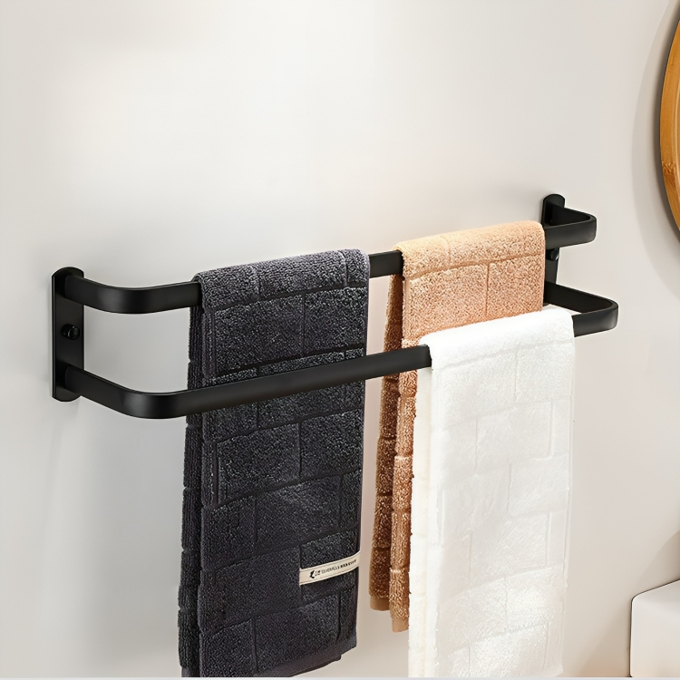 Towel Rack Aluminum Drill-Free Installation 2 Or 3 Bars