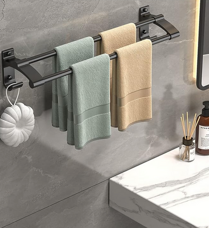 Towel Rack Aluminum Drill-Free Installation 2 Or 3 Bars