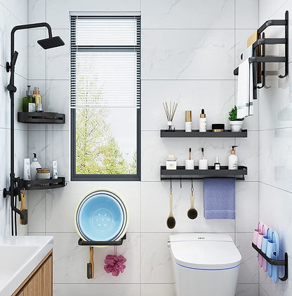Towel Rack Aluminum Drill-Free Installation 2 Or 3 Bars
