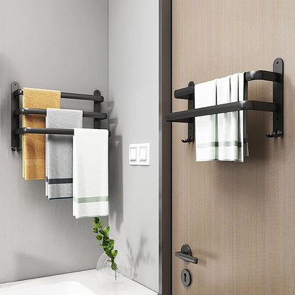 Towel Rack Aluminum Drill-Free Installation 2 Or 3 Bars