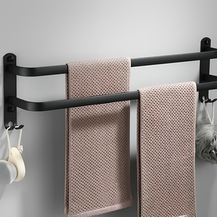 Towel Rack Aluminum Drill-Free Installation 2 Or 3 Bars