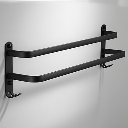 Towel Rack Aluminum Drill-Free Installation 2 Or 3 Bars