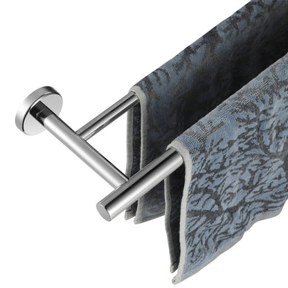 Towel Rack Double Bar Stainless Steel Wall Mount