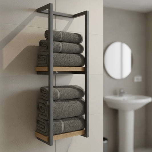 Towel Rack Wall-Mounted Stainless Steel Rust-Resistant