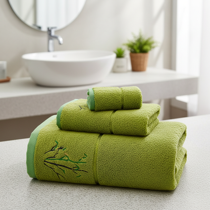 Towel Set Bamboo Antibacterial & Ultra-Absorbent