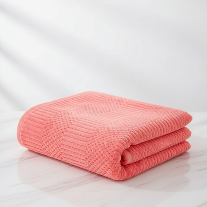 Towel Set Coral Fleece Soft & Absorbent 2-Piece