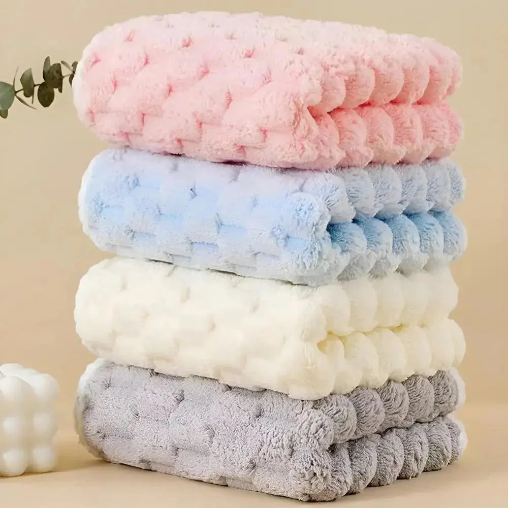 Towel Set Fleece Machine-Washable 2-Piece