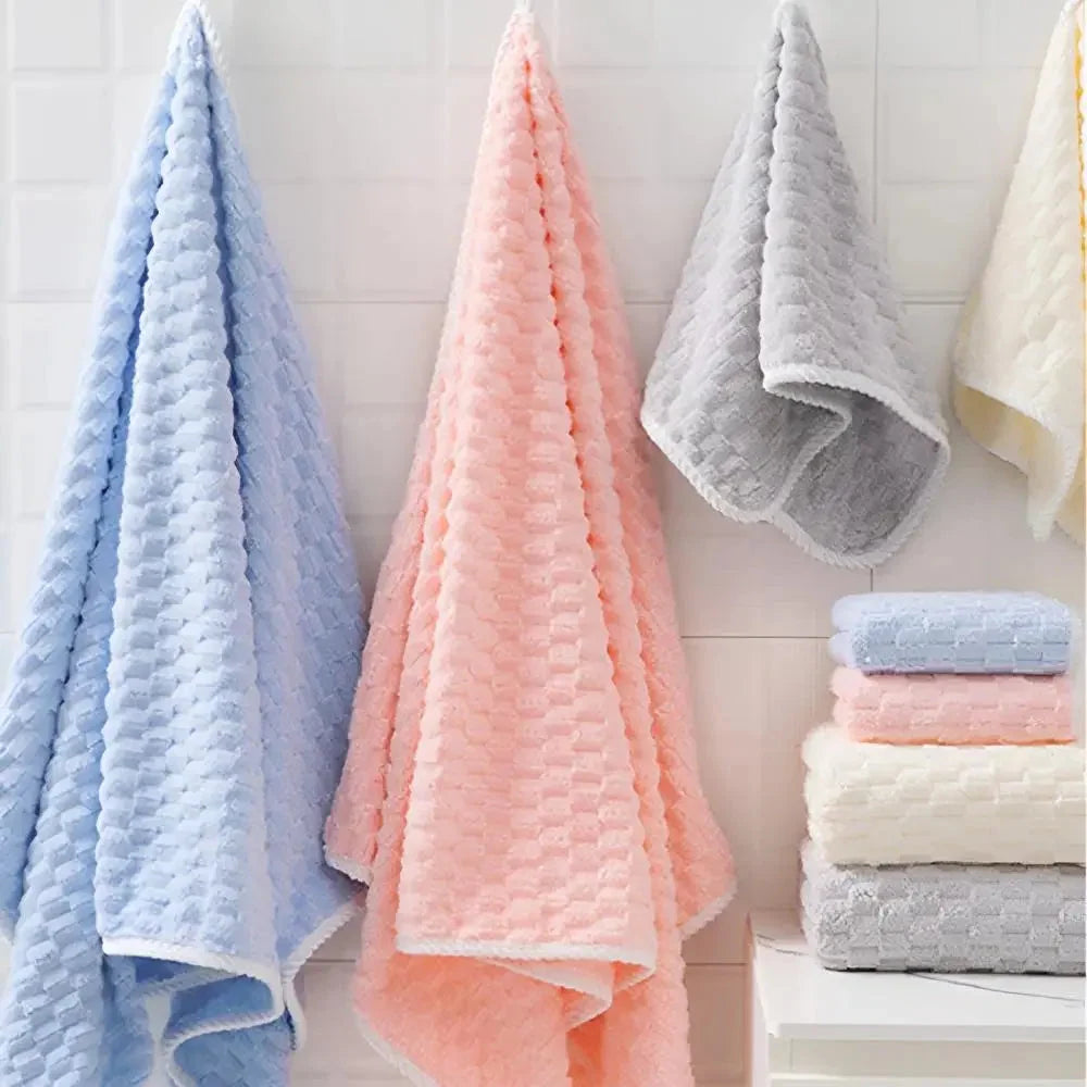 Towel Set Fleece Machine-Washable 2-Piece