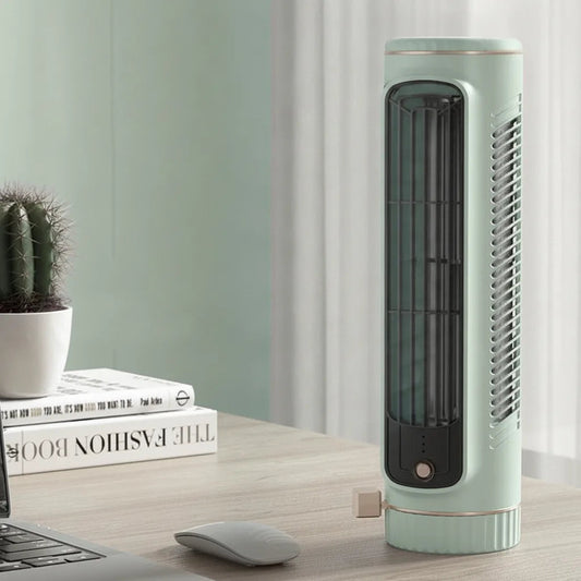Tower Fan Compact USB-Powered 3-Speed Quiet
