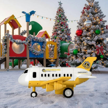 Toy Airplane Blinking LED Lights Impact-Resistant Plastic