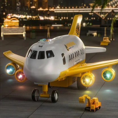 Toy Airplane Blinking LED Lights Impact-Resistant Plastic