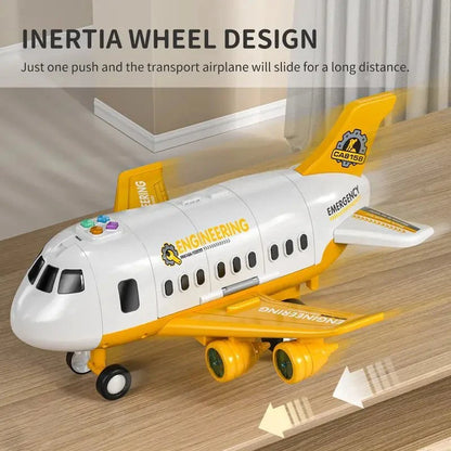 Toy Airplane Blinking LED Lights Impact-Resistant Plastic