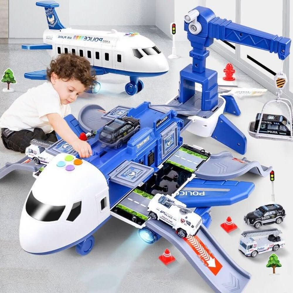 Toy Playset Airplane & 3 Vehicles
