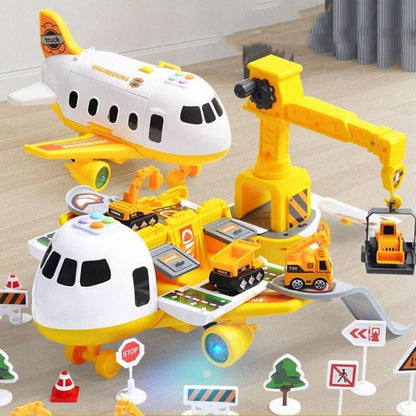 Toy Playset Airplane & 3 Vehicles