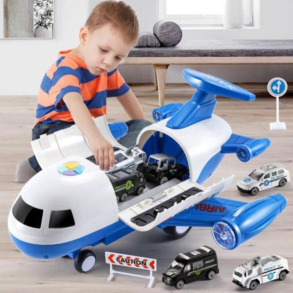 Toy Playset Airplane & 3 Vehicles