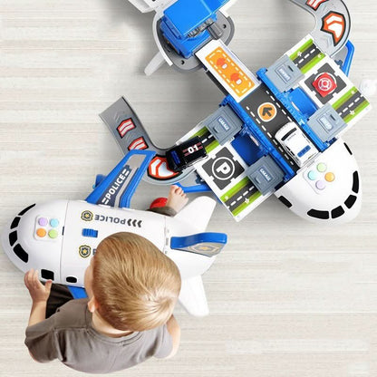 Toy Playset Airplane & 3 Vehicles