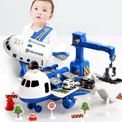 Toy Playset Airplane & 3 Vehicles