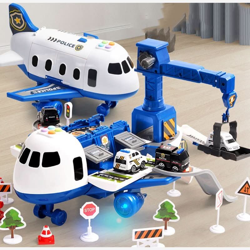 Toy Playset Airplane & 3 Vehicles