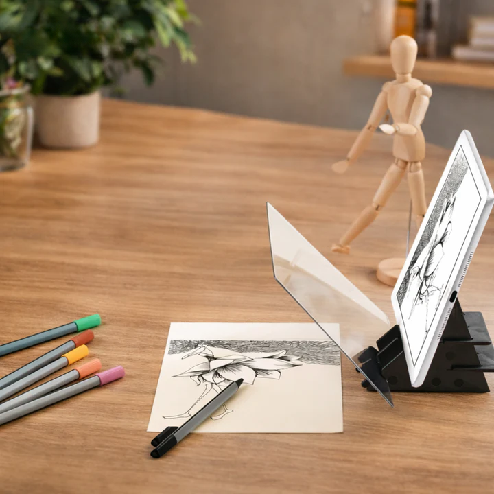 Tracing Board Acrylic Integrated Smartphone Holder & Stable Stand