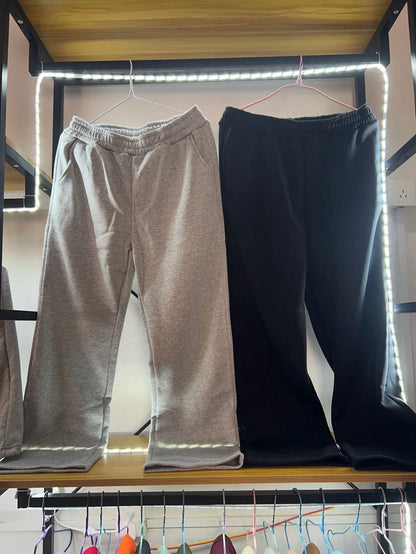 Tracksuit Set Cotton Blend Fleece Lined Relaxed Fit
