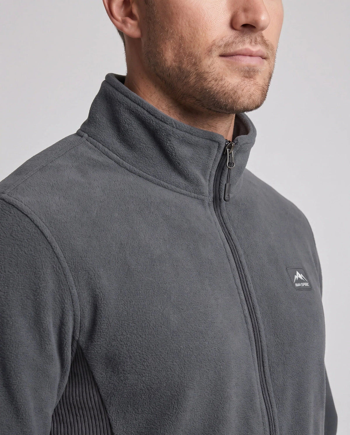 Tracksuit Set Fleece-Lined Full-Zip Jacket Tapered Joggers
