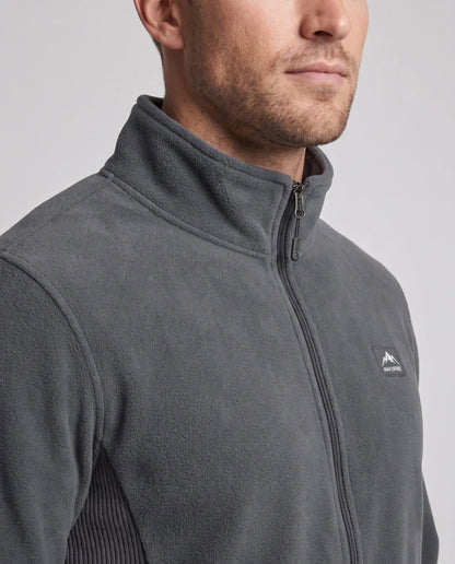 Tracksuit Set Fleece-Lined Full-Zip Jacket Tapered Joggers
