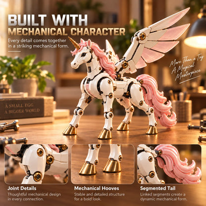 Transforming Unicorn Figure Egg to Winged Unicorn 2-in-1 Mechanism