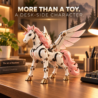 Transforming Unicorn Figure Egg to Winged Unicorn 2-in-1 Mechanism