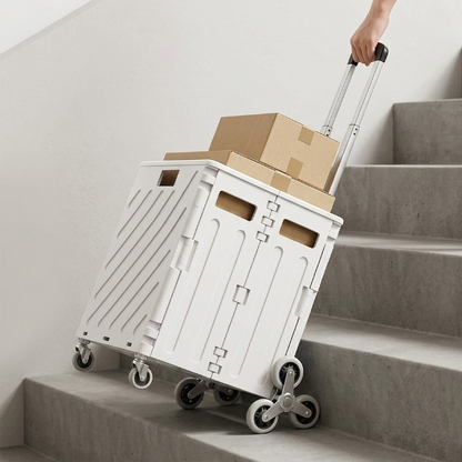 Transport Cart Foldable With Stair-Climbing Wheels