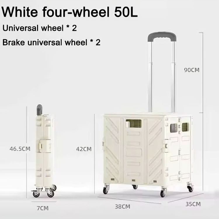 Transport Cart Foldable With Stair-Climbing Wheels