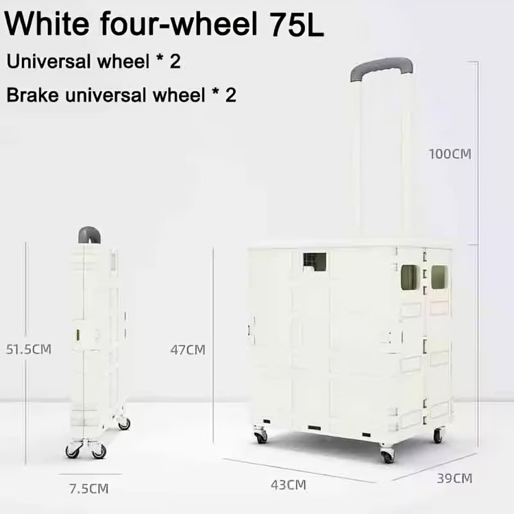 Transport Cart Foldable With Stair-Climbing Wheels