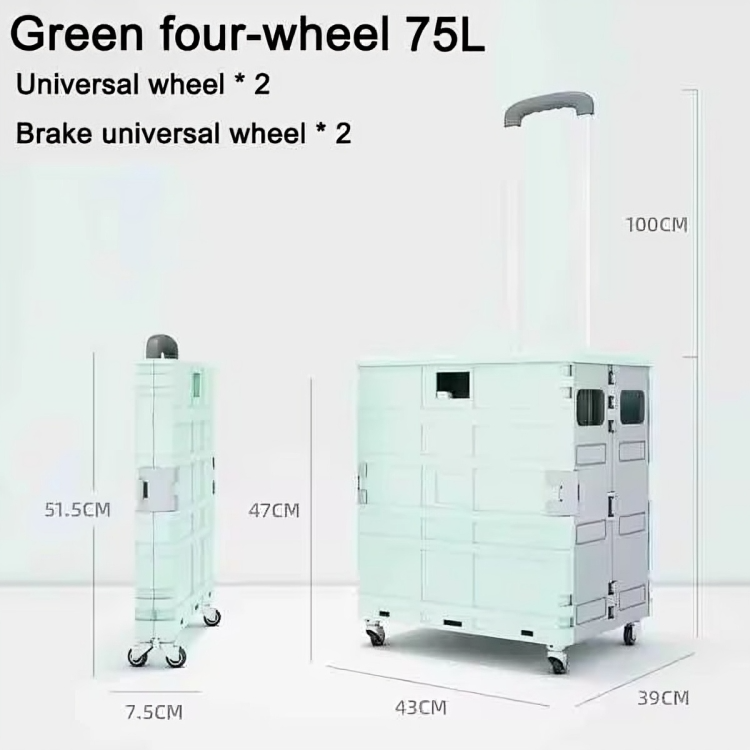 Transport Cart Foldable With Stair-Climbing Wheels