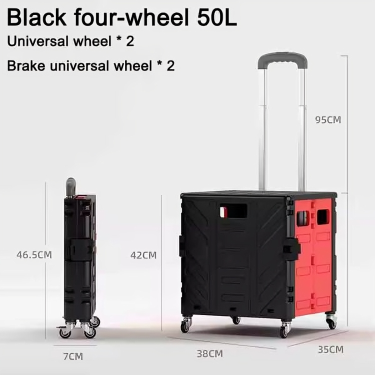 Transport Cart Foldable With Stair-Climbing Wheels