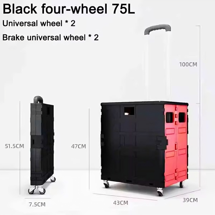 Transport Cart Foldable With Stair-Climbing Wheels
