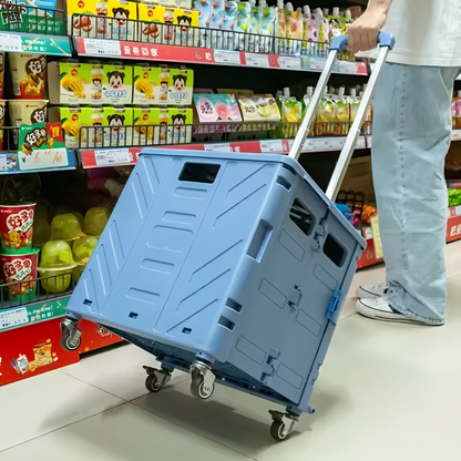 Transport Cart Foldable With Stair-Climbing Wheels