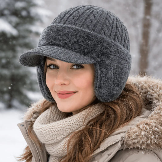 Trapper Hat Double-Layer Insulation Windproof Soft Fur Lining