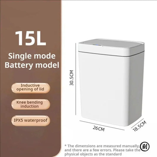 Trash Can Touchless Motion Sensor IPX5 Waterproof 4 Gal