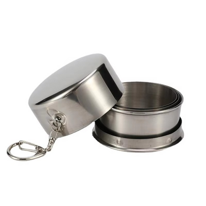 Travel Cup Foldable Stainless Steel Set of 3