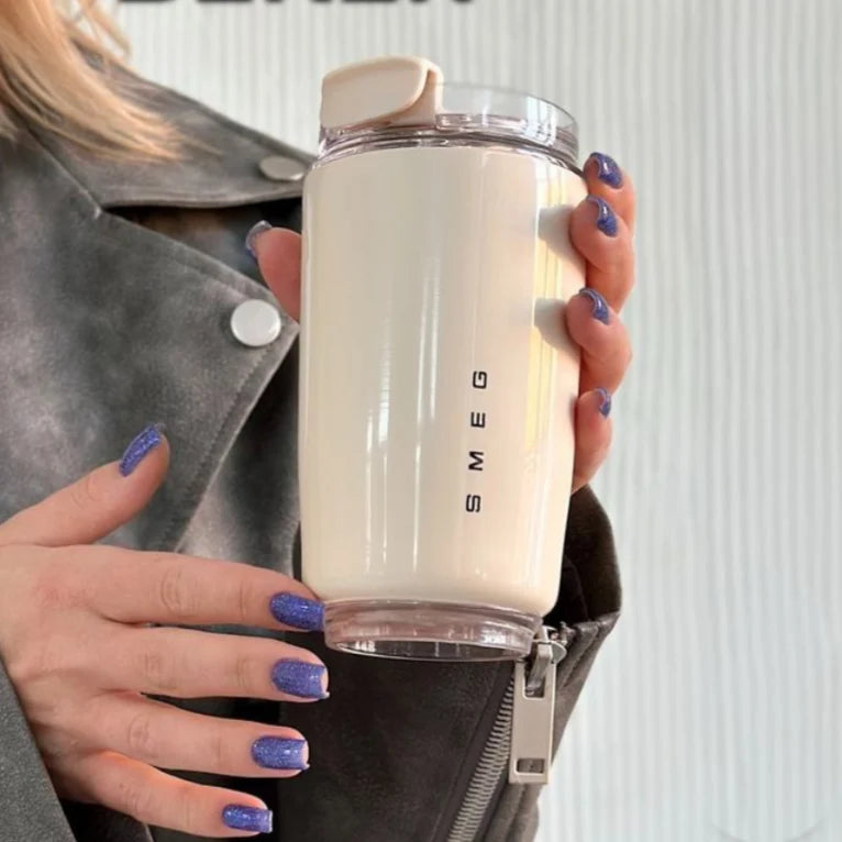 Travel Cup Insulated Stainless Steel Leakproof Lid