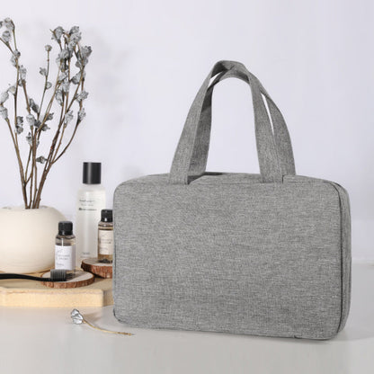Travel Hanging Toiletry Bag Water-Repellent Oxford Fabric Four Compartments